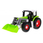 Farmársky traktor s prívesom